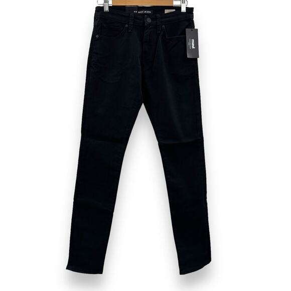 Mavi James Skinny Mid Rise Jeans in Black Brooklyn Sz 28 x 32‎ NEW - Picture 1 of 9